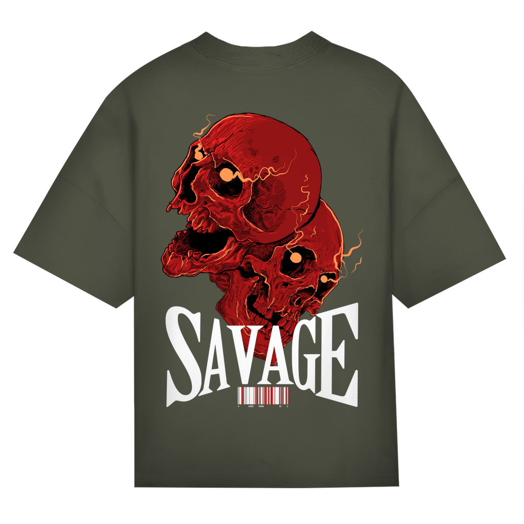 SAVAGE PUMPCOVER - Oversize T-Shirt Backprint