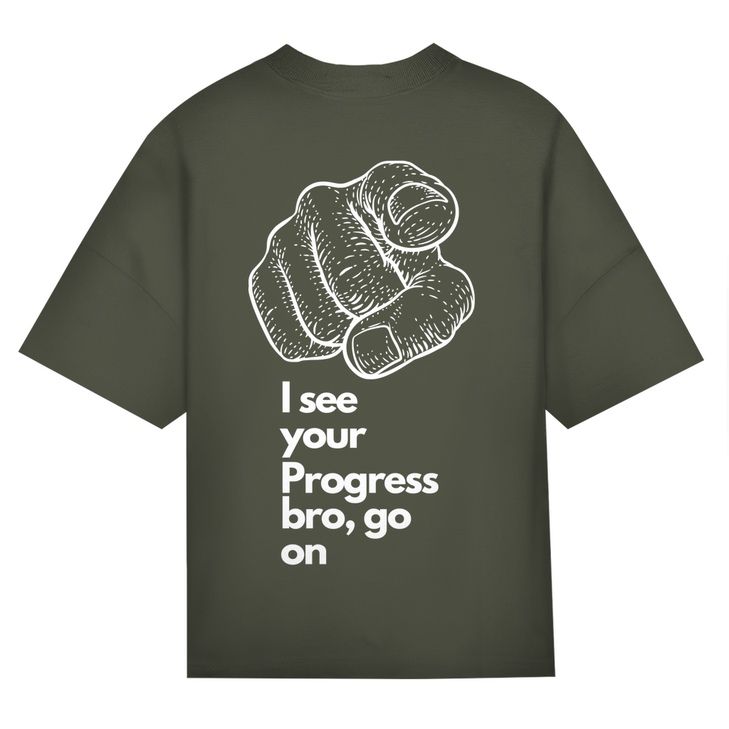 GO ON BRO PUMPCOVER - Oversize T-Shirt Backprint