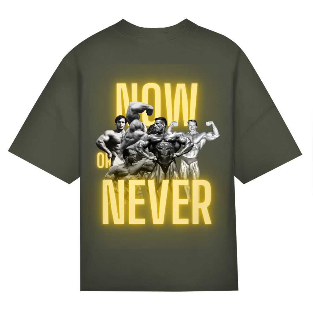 NOW OR NEVER PUMPCOVER - Oversize T-Shirt Backprint