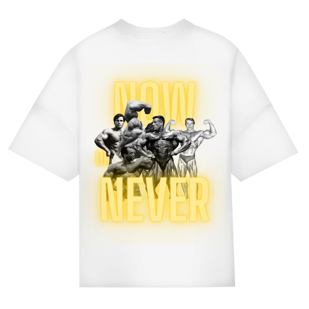 NOW OR NEVER PUMPCOVER - Oversize T-Shirt Backprint