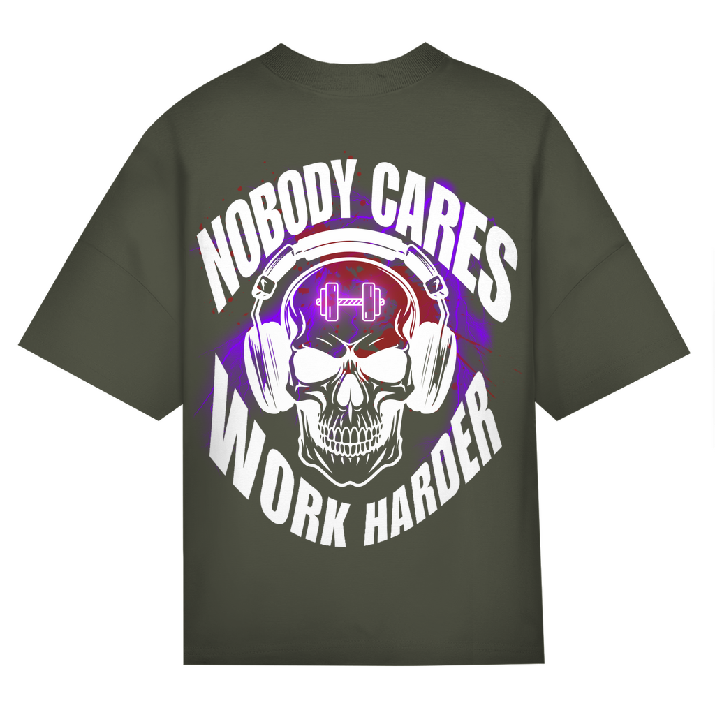 NOBODY CARES PUMPCOVER - Oversize T-Shirt Backprint