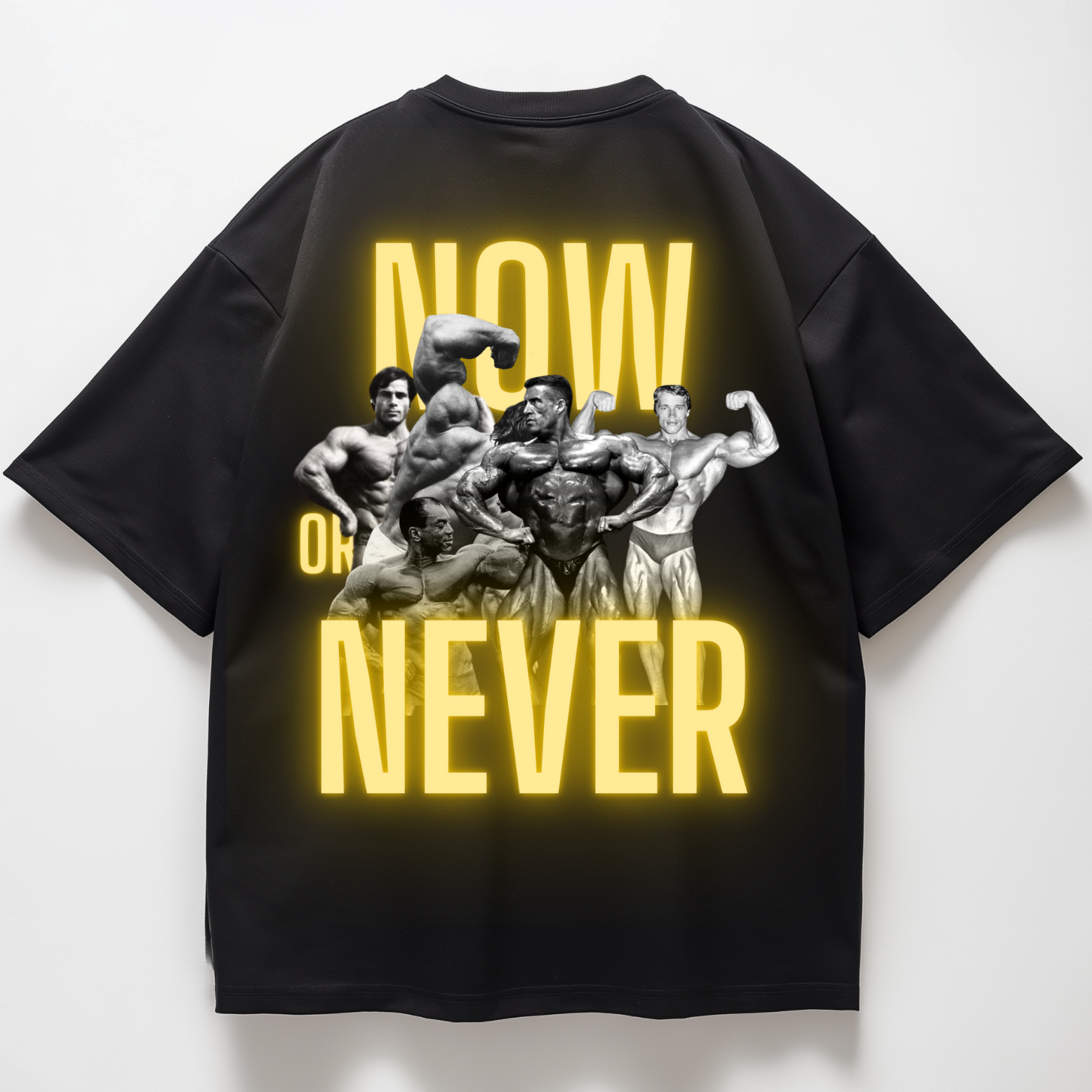 NOW OR NEVER PUMPCOVER - Oversize T-Shirt Backprint