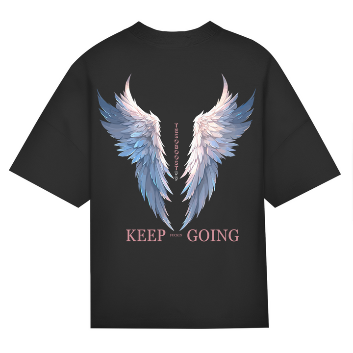 KEEP GOING Oversize T-Shirt Backprint - Mach es klar mit deinem Fit
