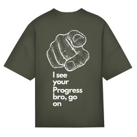 GO ON BRO PUMPCOVER - Oversize T-Shirt Backprint