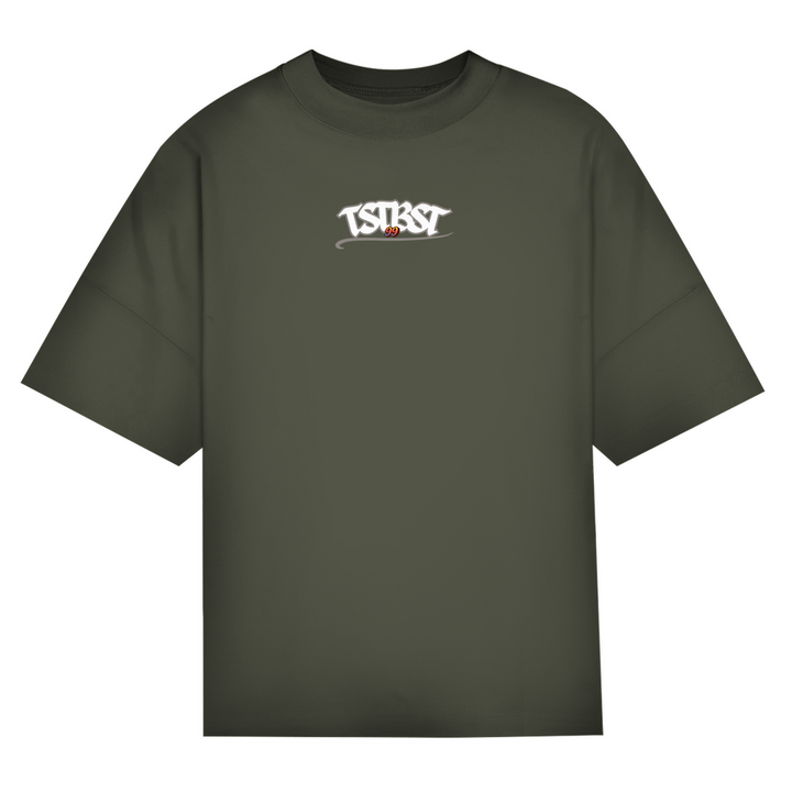 TESTOBOOST99 Oversize T-Shirt Frontprint -Built in silence. Worn with pride