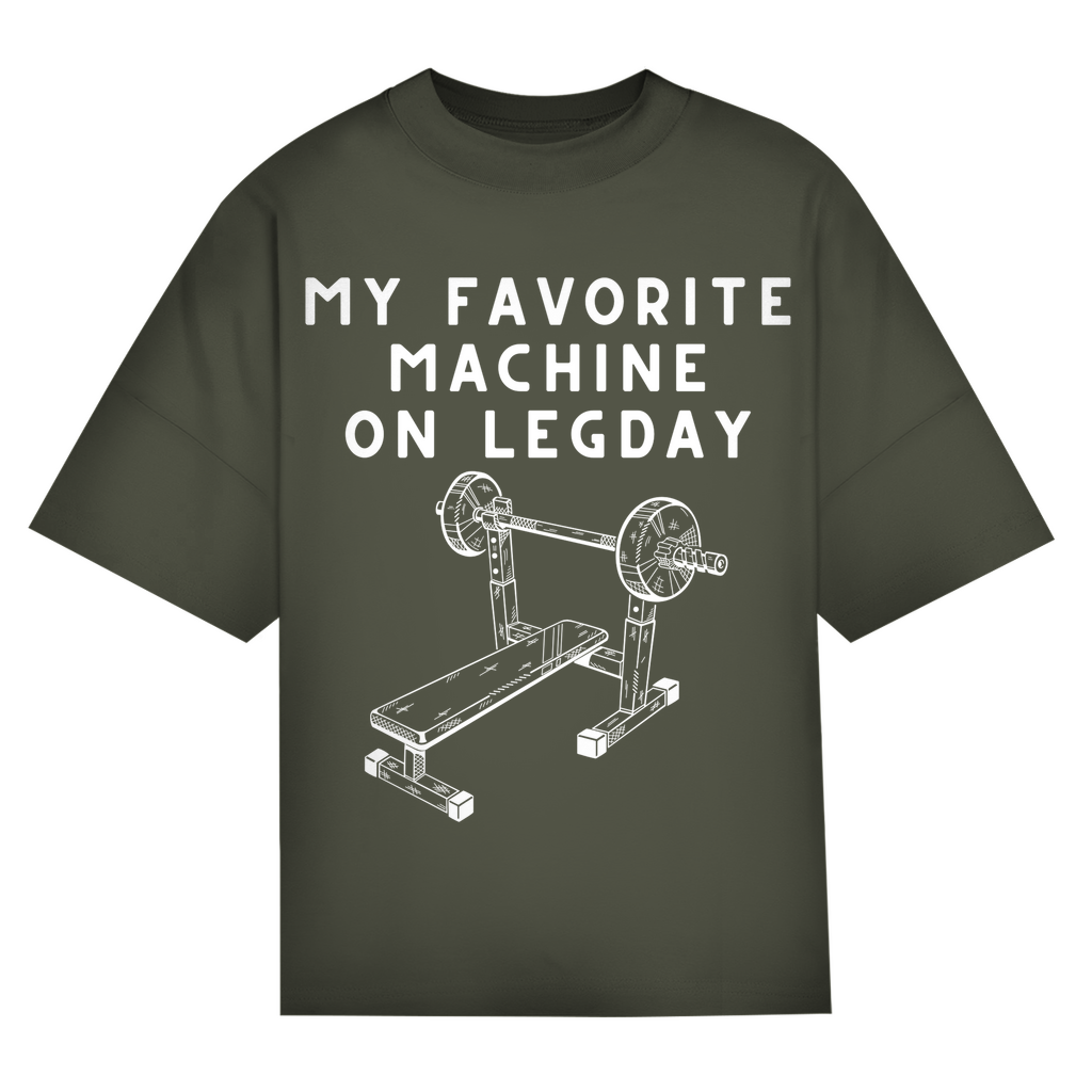 LEGADY Oversize T-Shirt Frontprint - Locker, breit, bereit