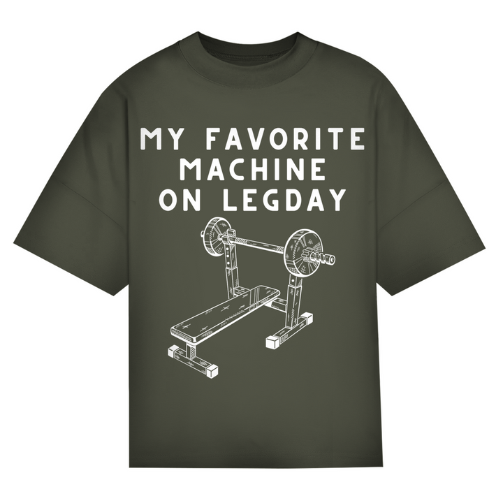 LEGADY Oversize T-Shirt Frontprint - Locker, breit, bereit