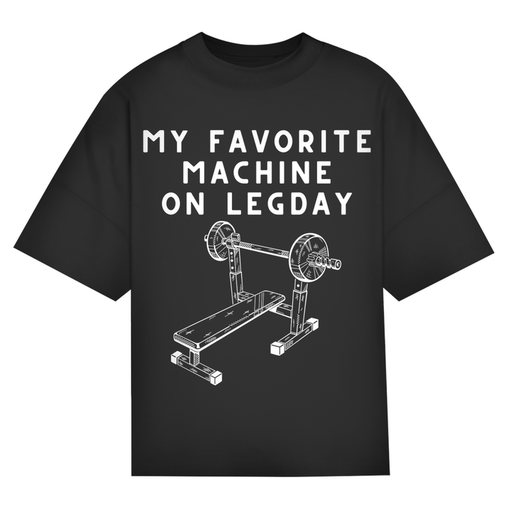 LEGADY Oversize T-Shirt Frontprint - Locker, breit, bereit