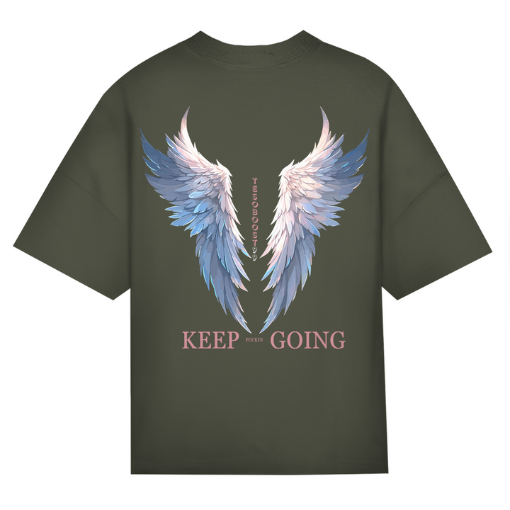 KEEP GOING Oversize T-Shirt Backprint - Mach es klar mit deinem Fit