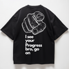 GO ON BRO PUMPCOVER - Oversize T-Shirt Backprint