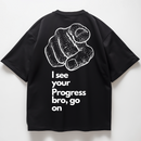 GO ON BRO PUMPCOVER - Oversize T-Shirt Backprint