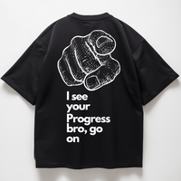 GO ON BRO PUMPCOVER - Oversize T-Shirt Backprint