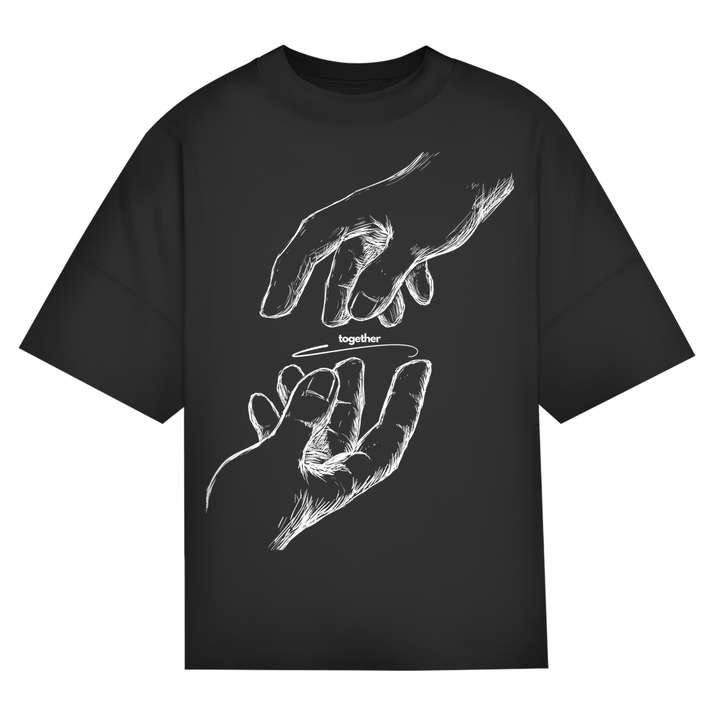 TOGETHER Oversize T-Shirt Frontprint - Trag das, was dich antreibt