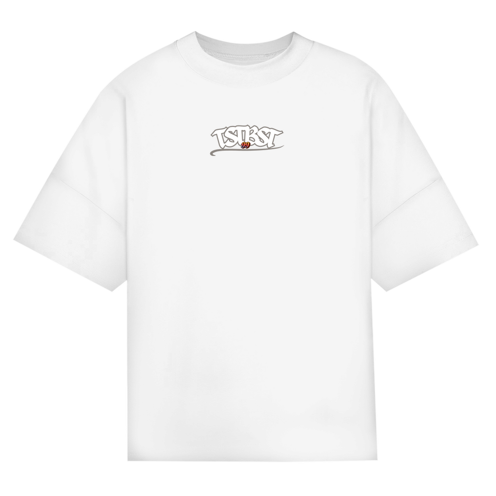 TESTOBOOST99 Oversize T-Shirt Frontprint -Built in silence. Worn with pride